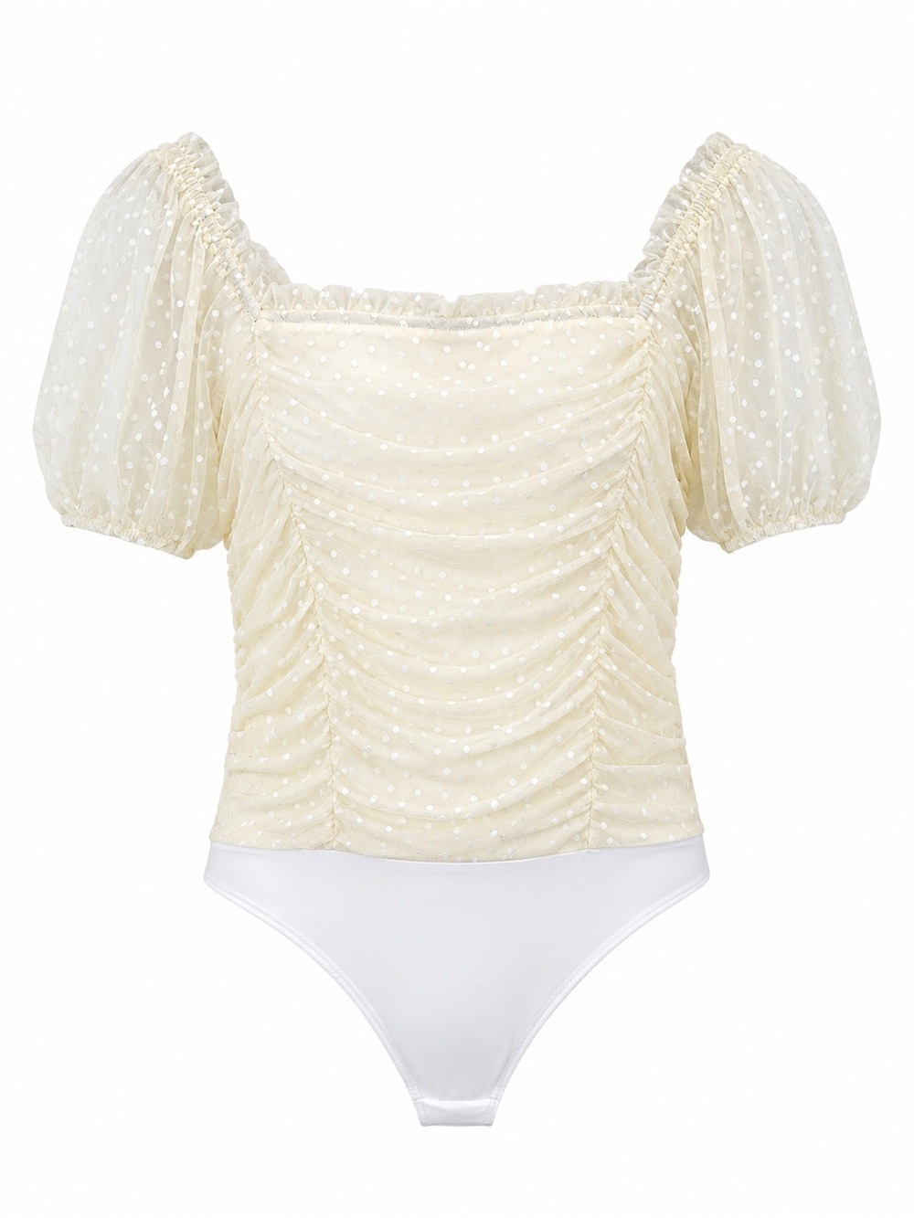 Altar’d State NWT cream Swiss dot bodysuit, large